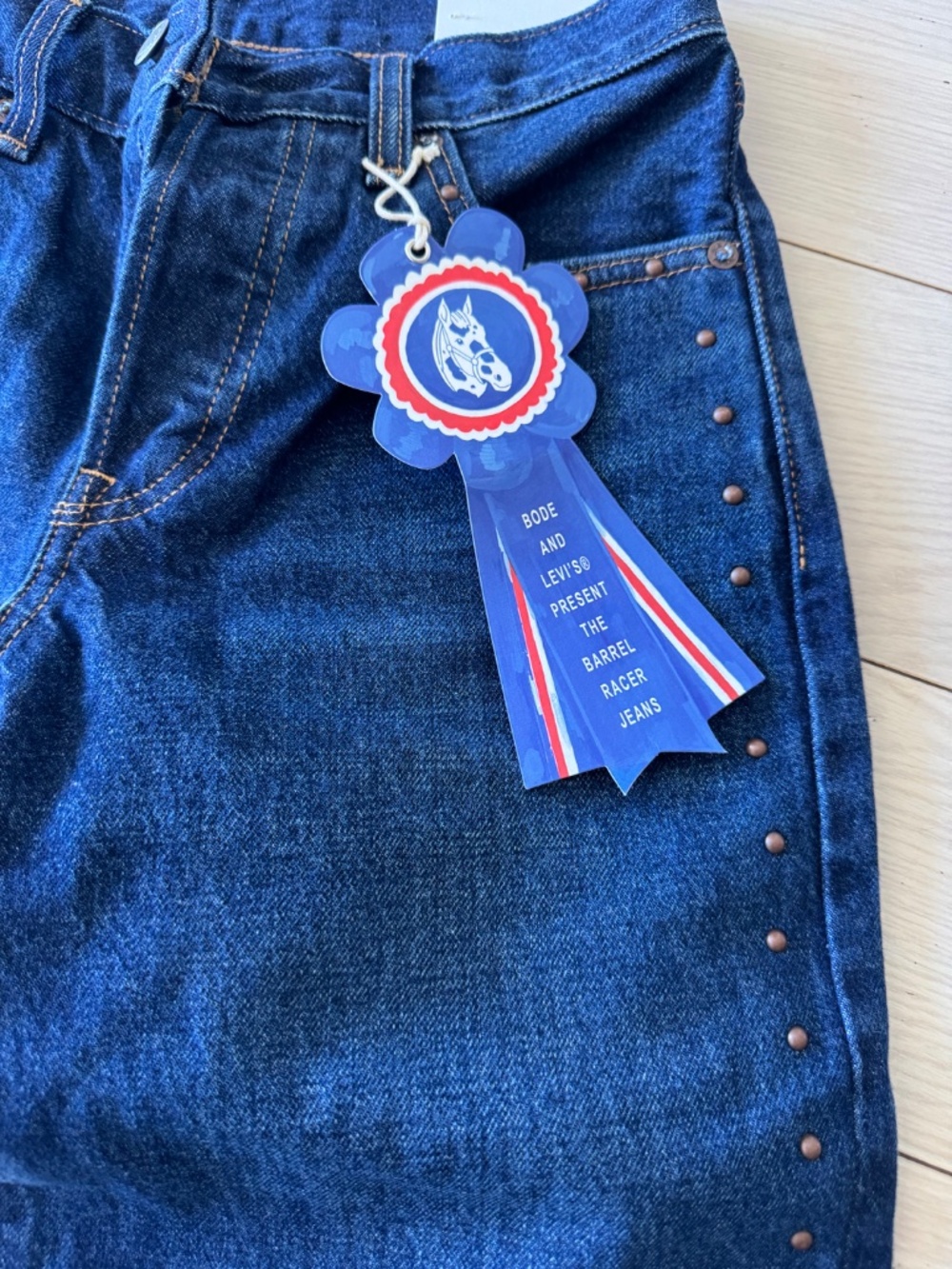 BODE x Levi’s Barrel Racer Jeans W25 L32 NEW with Tags + Bode Bag - Picture 7 of 12